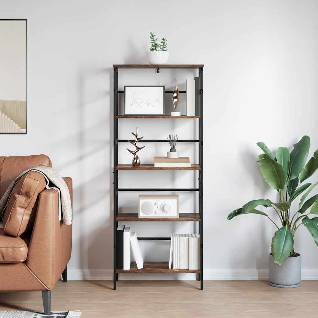 Bookshelf Grey Sonoma 40 X 29.5 X 81 Cm Engineered Wood