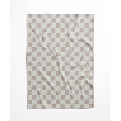 Checkered Velveteen Fleece Blanket
