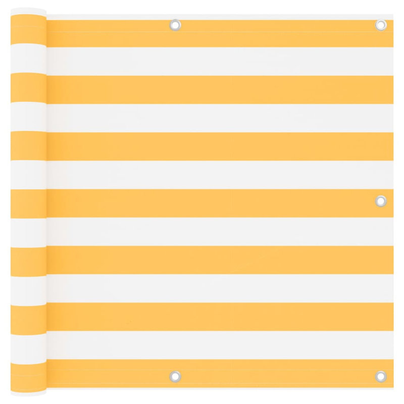 Filsinger Rectangular Shade Sail, White/Yellow, 0.9m H x 6m W