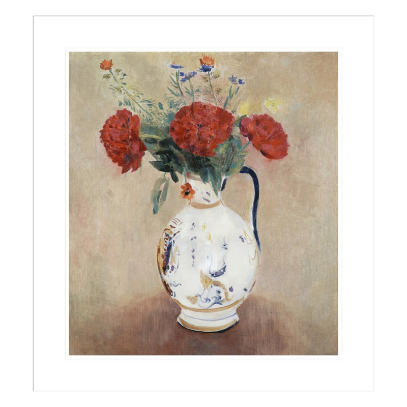 Pivoines par Odilon Redon, H 25,69 po x l 23,5 po