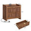 Table de chevet 2 tiroirs avec station de charge Ailey