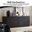 64''W Sideboard Storage Cabinet With Wave Pattern-1054244470