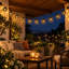 11-Foot Star Lantern String Lights with 10 G40 Bulbs