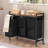Cythia 3 Removable Liners Laundry Hamper with Wheels-608272709