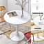 Table basse blanche moderne 31,5 po-966744350