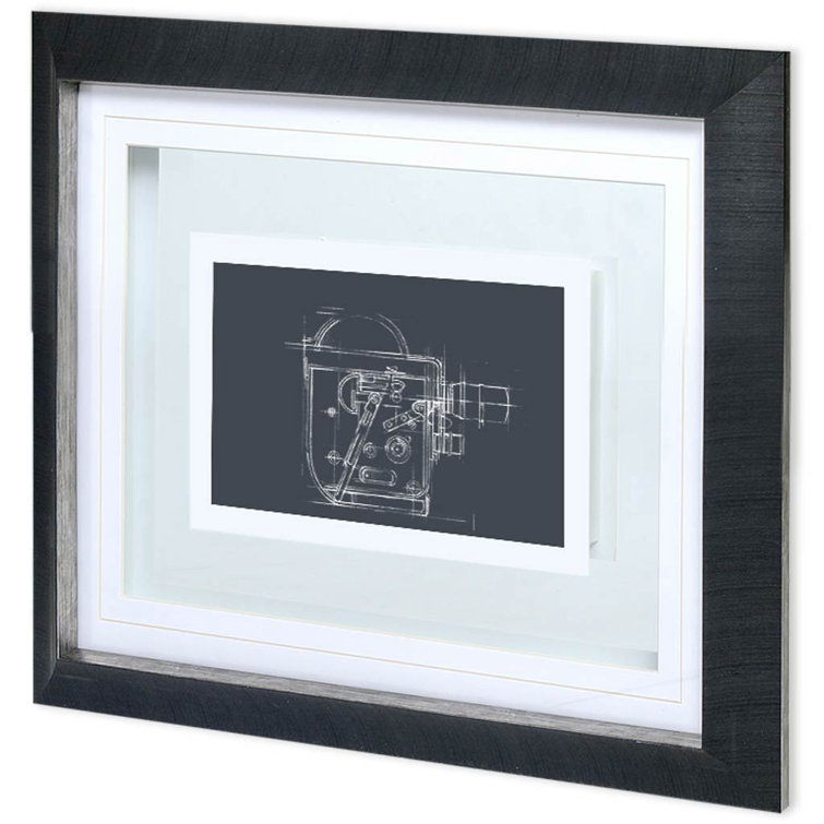 Williston Forge Custom Camera Blueprints III Framed Print | Wayfair