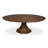 Giselle Extendable Oak Round Solid Wood Top with Solid Wood Base Dining Table-108207496