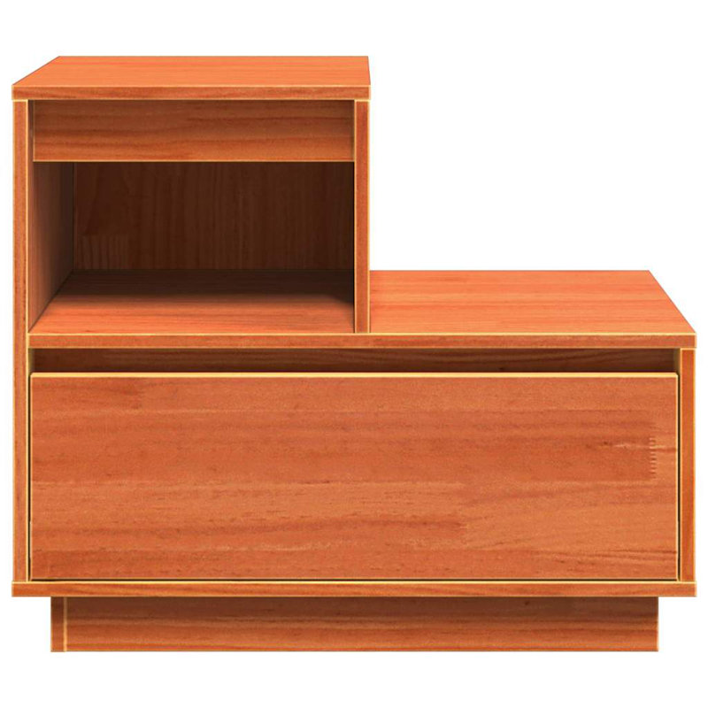 60cm W Solid Wood Bedside Table