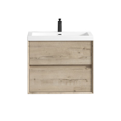 Seavy 29.3'' Single Bathroom Vanity with Acrylic Top