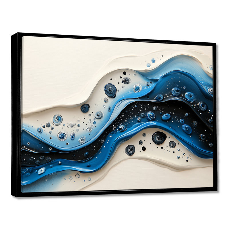 Peinture Chester Chester, Noir, noir, noir, noir, H 12 po x l 20 po, Impression encadrée flottante