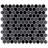 Citi Hex Black 10-1/4" x 11-7/8" Porcelain Mosaic Tile