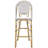 29.5" Outdoor French , White And Black Pe , Aluminum Frame With Look, Ideal For Relaxation Inspired Print, Garden Use