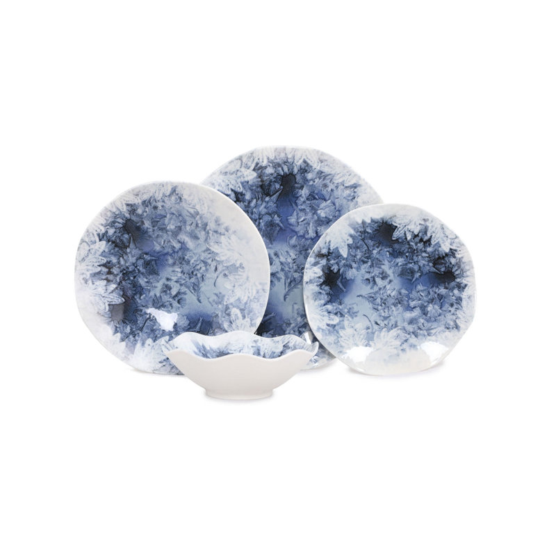 Mathew Piece Porcelain China Dinnerware Set - Service for 6