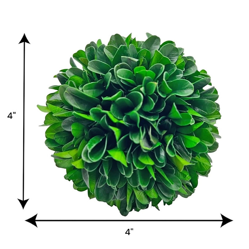 Sharen Handmade Natural & Preserved Topiary Balls – Decorative Bowl Filler Orbs In Green & Brown – Botanical Accent Set Of 6