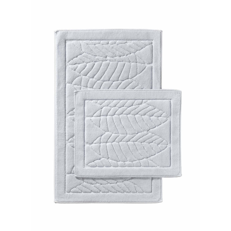 Ensemble de tapis pour salle de bain 2 pièces Bono, gris