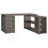 Tona Weathered Grey 3-Drawer L-Shape Desk-2118553322