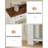 63 Inch Console Table, Sofa Table Behind Couch, Entryway Table With 4 Drawers & Open Shelf, Farmhouse Sofa Table For Living Room-96711626