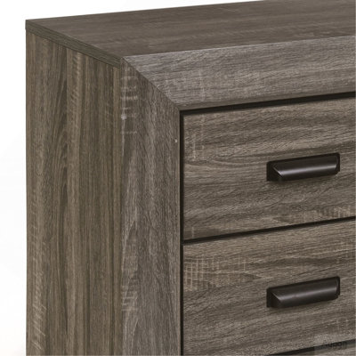 Weathered Grey Grain 2-drawer Nightstand