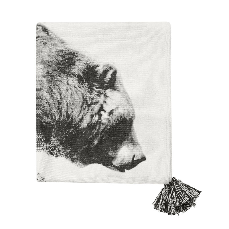 Bear Forest Printed Throw Blanket
