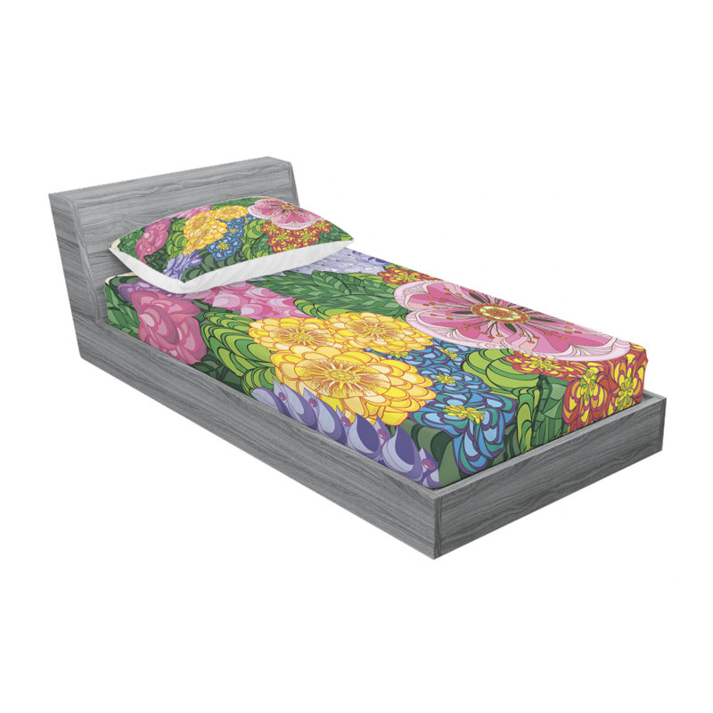 Microfiber Sheet Set, Twin Sheet Set with Fitted Sheet
