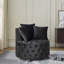 Chaise pivotante en velours-1282290955
