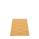 Max Geometric Area Rug in Ochre/White