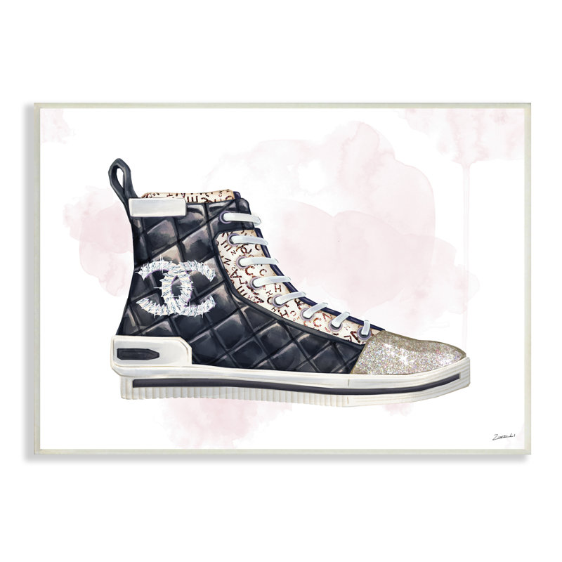 Sneaker matelassé Glam Fashion - Designer, H 10 po x l 15 po x P 0,5 po, Unframed