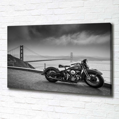 Motorcycle - Wrapped Canvas Print