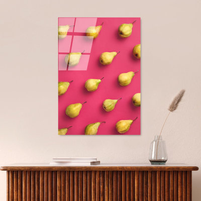 Superbe peinture décorative en verre trempé de 17,7 po x 25,6 po | 100% verre trempé, épaisseur: 0,16 pouce | Imprimé de surface arrière résistant à la décoloration, couleurs vives, parfait pour la décoration intérieure et les amateurs d'art
