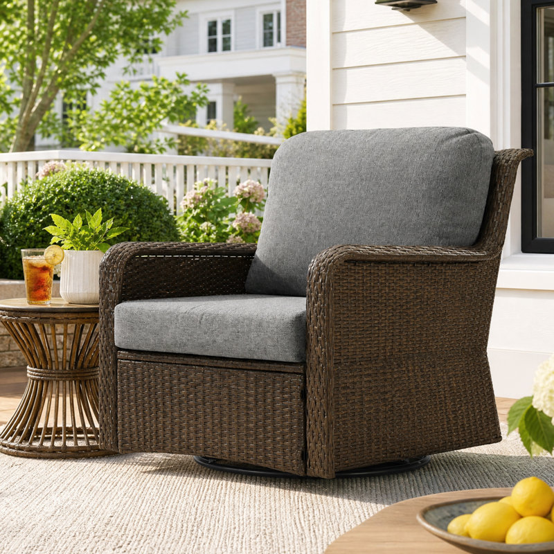 360-Swivel Outdoor Seating Group With Cushions