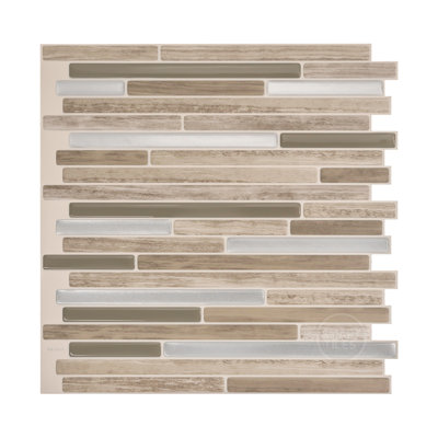 Peel and Stick Gel Backsplash Tile Capri 10'' x 10'' (Set of 4)