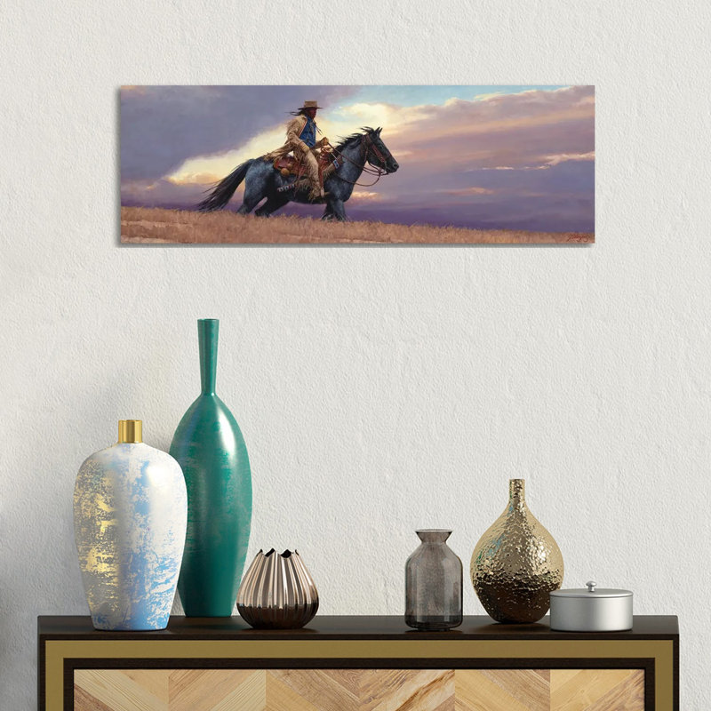 The Scout by Joe Velazquez - Wrapped Canvas Panoramic Painting, 30.48 cm H x 91.44 cm W x 1.91 cm D