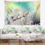 Tapisserie fleurs florales floral white-28487111
