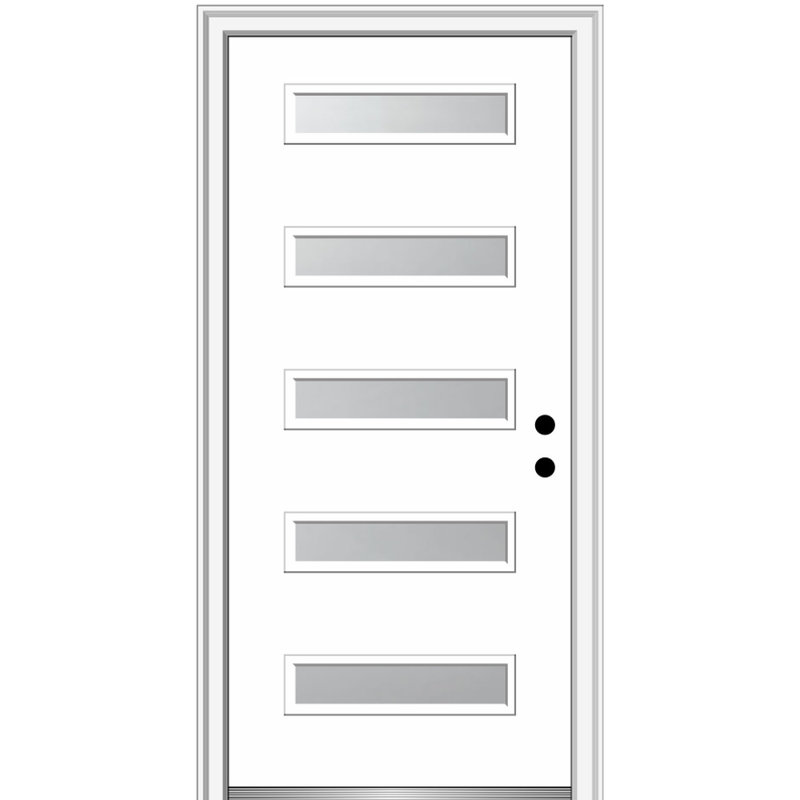 Portes d'entrée avant en fibre de verre, H 81,75 po x l 33,5 po x P 4,56 po, S'ouvre à gauche vers l'intérieur