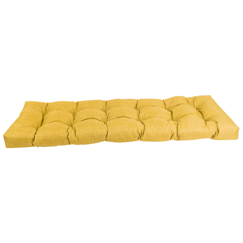 Outdoor 5'' Bench Seat Cushion, 60" W x 19" D, Lemon