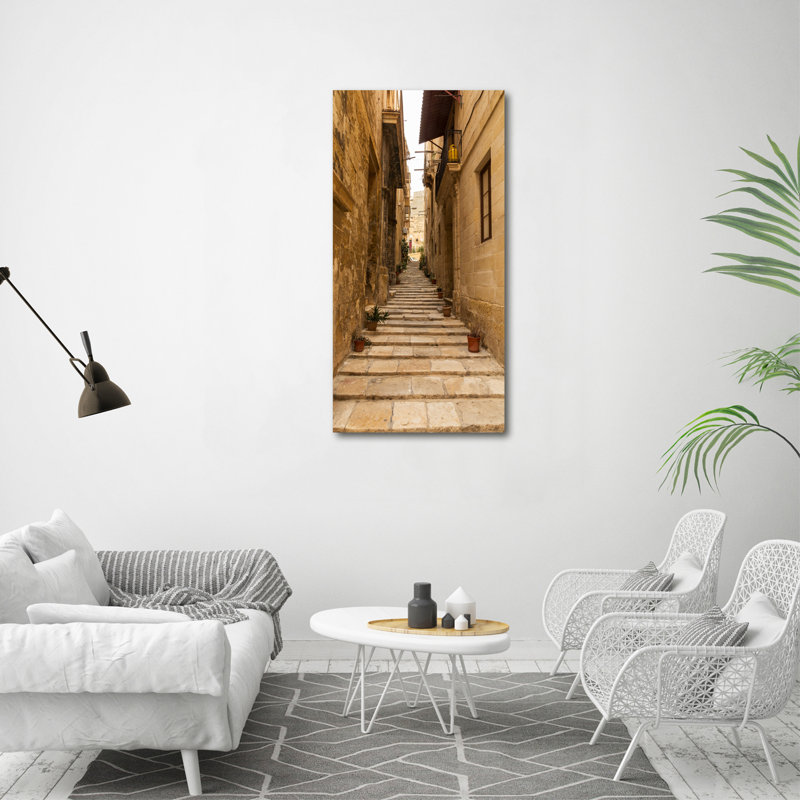 Streets In Malta - Wrapped Canvas Print