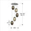 Nola 5 - Light Chrome Cluster Pendant