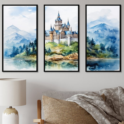 «Magical Castle By The Lake - Castles», art mural