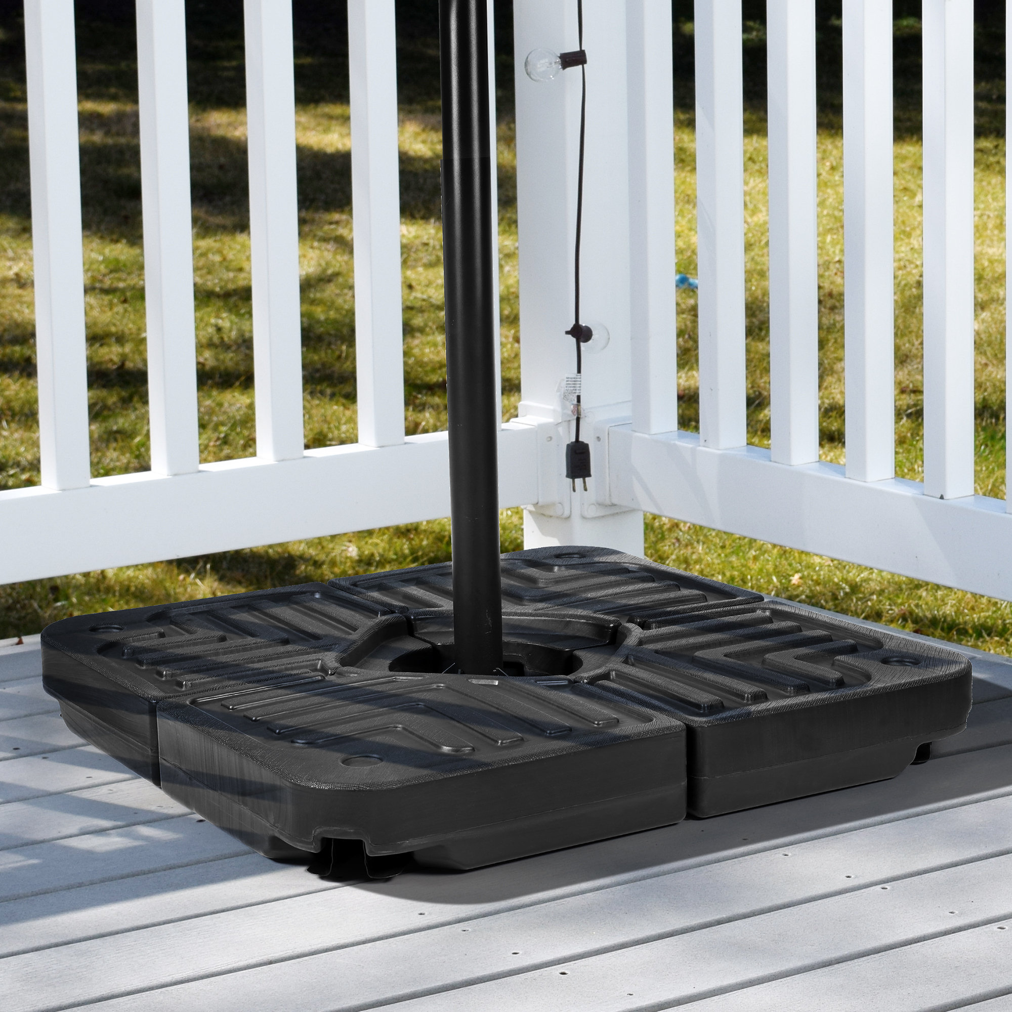 Arlmont & Co. Arnos Plastic Free Standing Umbrella Base & Reviews