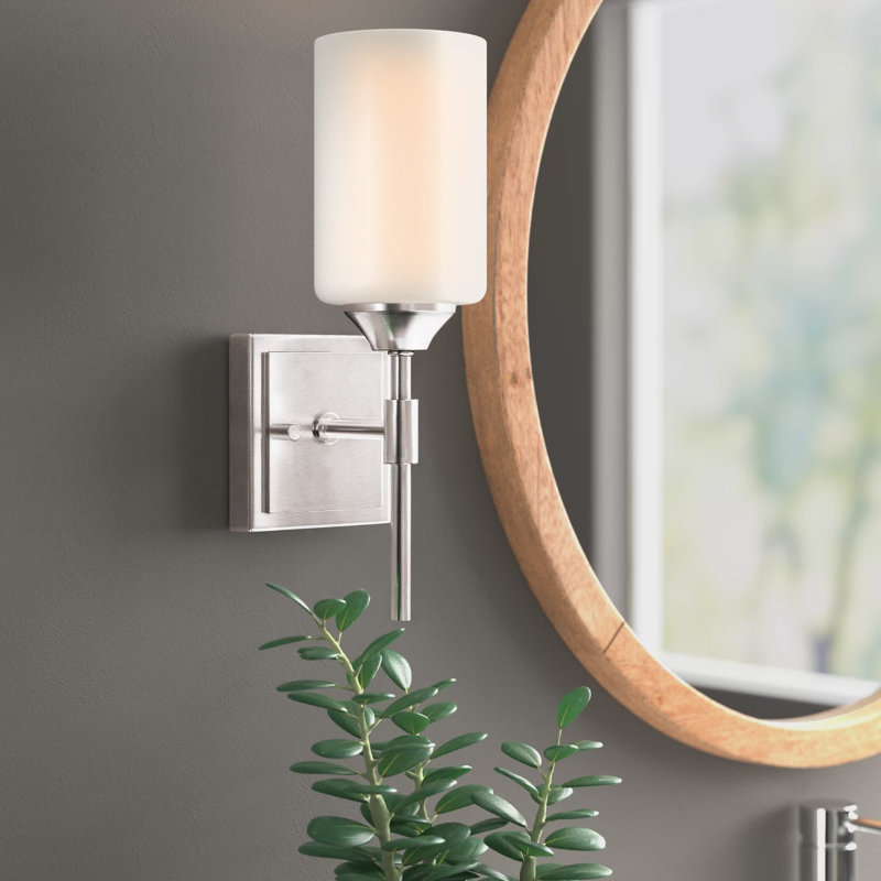 Éclairage pour meuble-lavabo à intensité variable Alessandra, Noir mat, Pas d'ombre, 1