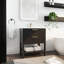 Meuble-lavabo 30 po avec lavabo et 2 tiroirs à fermeture douce, poignée dorée