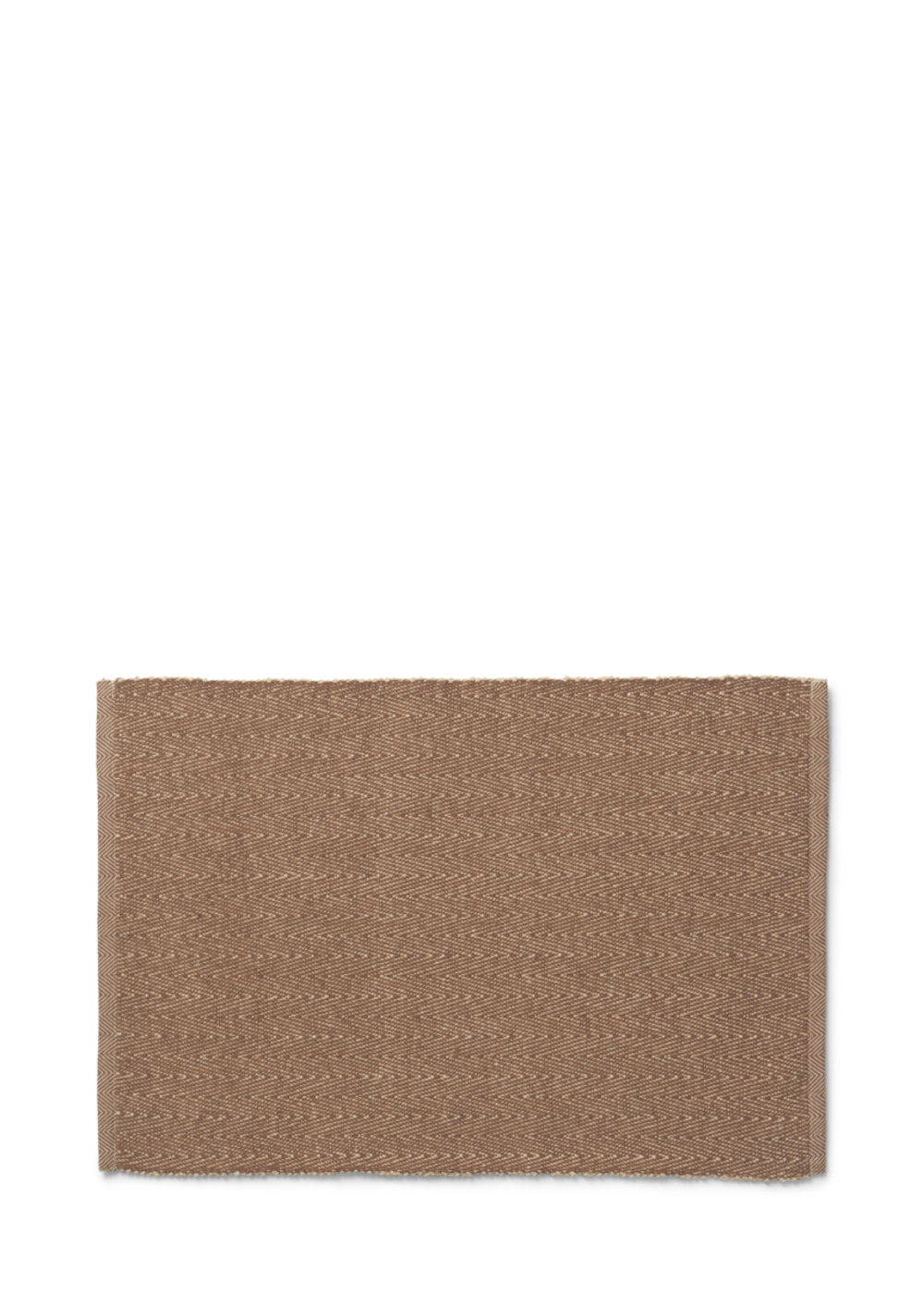Rhombe Color Cotton Placemat, Brown