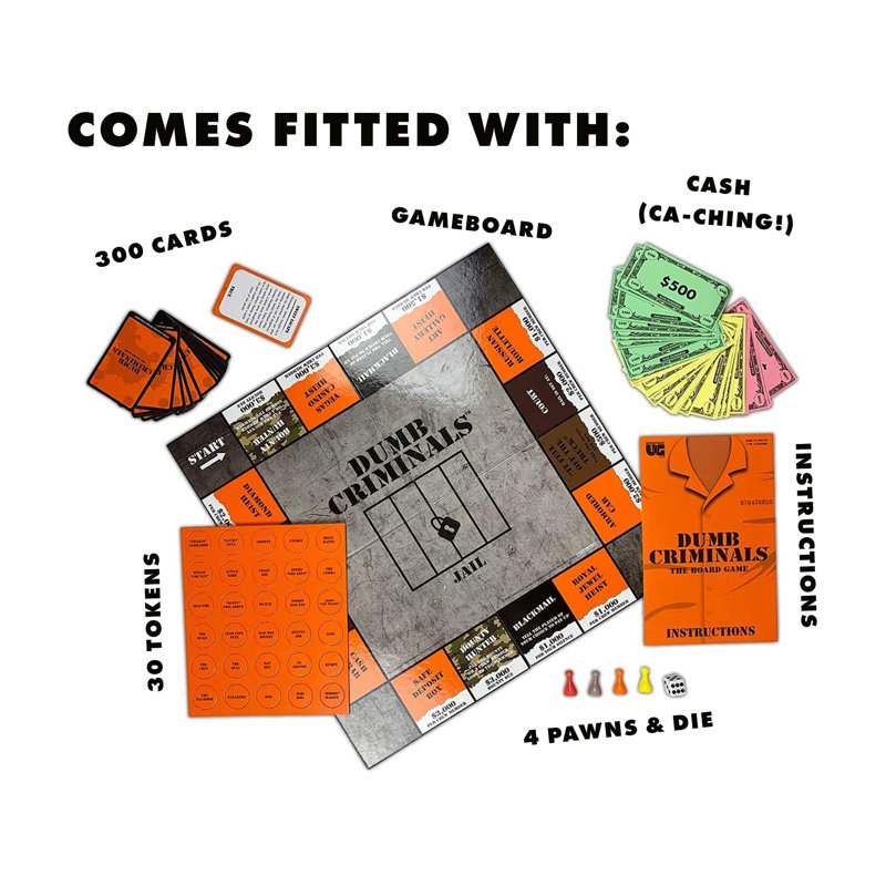 Jeu de fléchettes magnétique Dumb Criminals