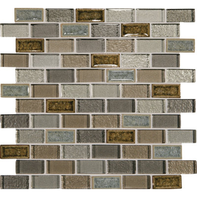 Crystal Shores 1" x 2" Glass Mosaic Tile