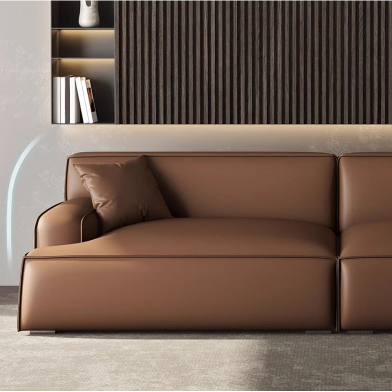 Creative Brown Sofa, 4, 29.53" H x 110.24" W x 41.34" D