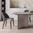 Modern Marble Dining Table Stainless Steel Base-112653496