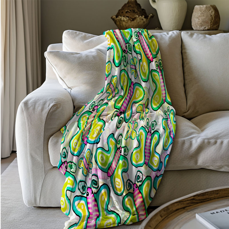 Machine Woven Throw Blanket, 60" W x 80" L