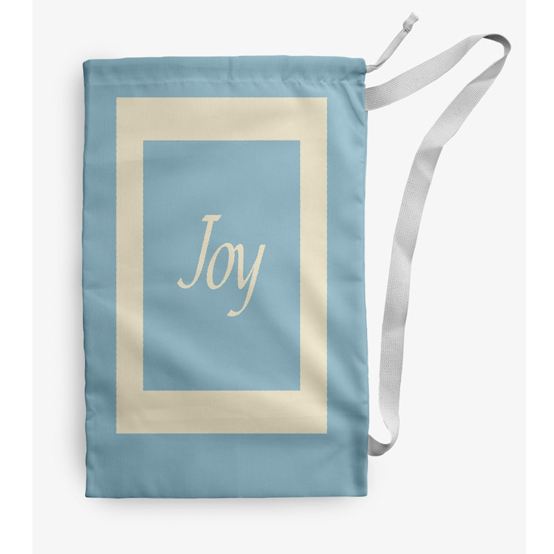 Fabric Laundry Bag with Handles, Medium (36" H x 28" W), Blue