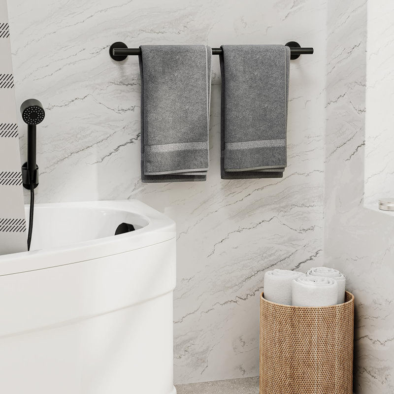 30'' Wall Mounted Towel Bar Towel Holder in Stainless Steel - 2 PACK