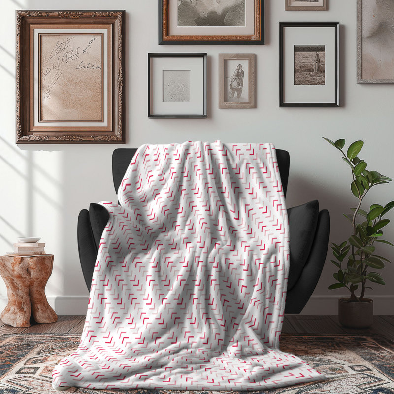 Couverture en sherpa rose 1 pièce, L 50 po x L 60 po